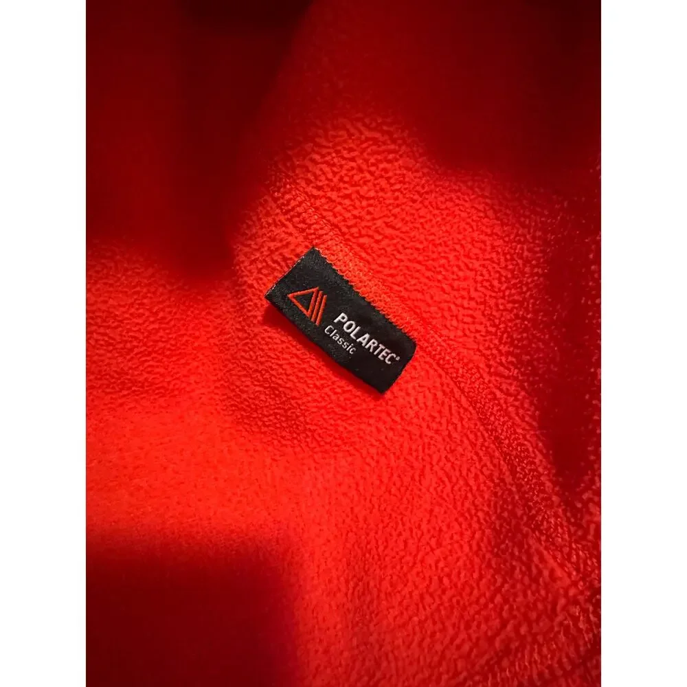 The North Face 1/4 Zip Pullover Fleece Jacket Red womens’s XS Mock Neck soft